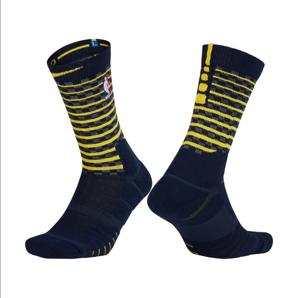 New Nike Elite Crew NBA City Edt Socks Pacers L